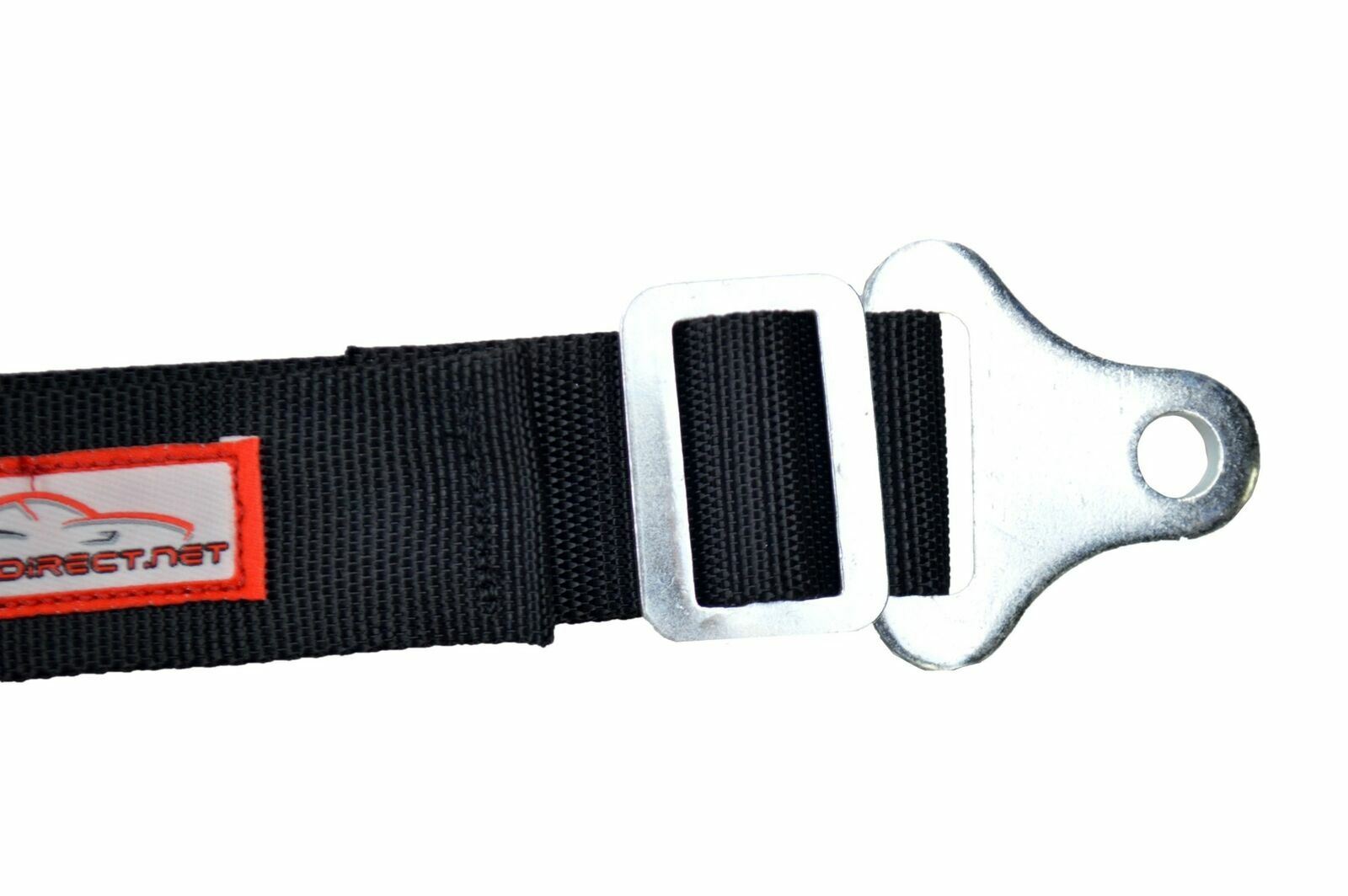 QUARTER MIDGET HARNESS SFI 16.1 5 POINT LATCH & LINK ROLL BAR MOUNT BELT BLACK