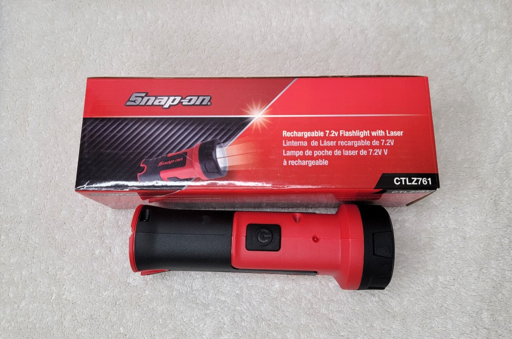 SNAP-ON TOOLS NEW 7.2V FLASHLIGHT 200 LUMEN CTLZ761 BARE TOOL NO BATTERY