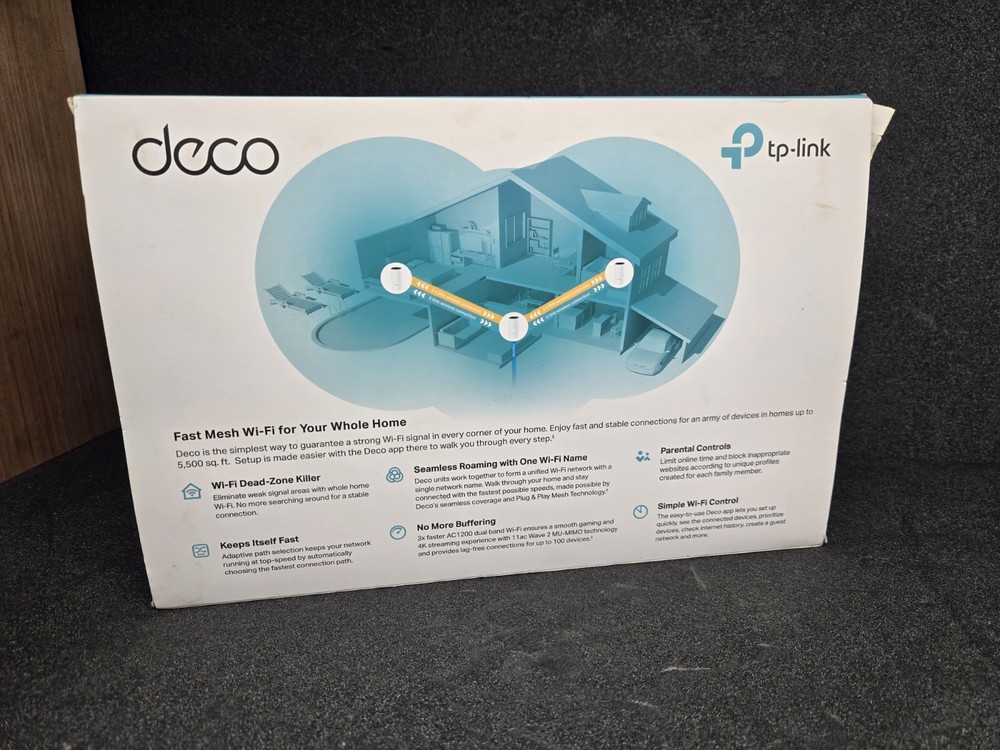 TP Link Deco M4 (3-Pack) Wi-Fi System, OBN, K4