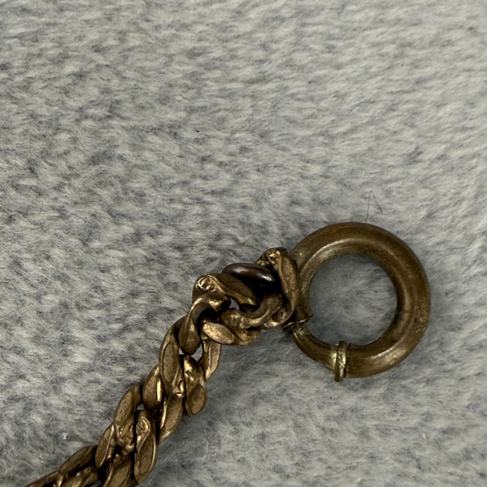 Vintage Signed Pocket Watch Chain 14”