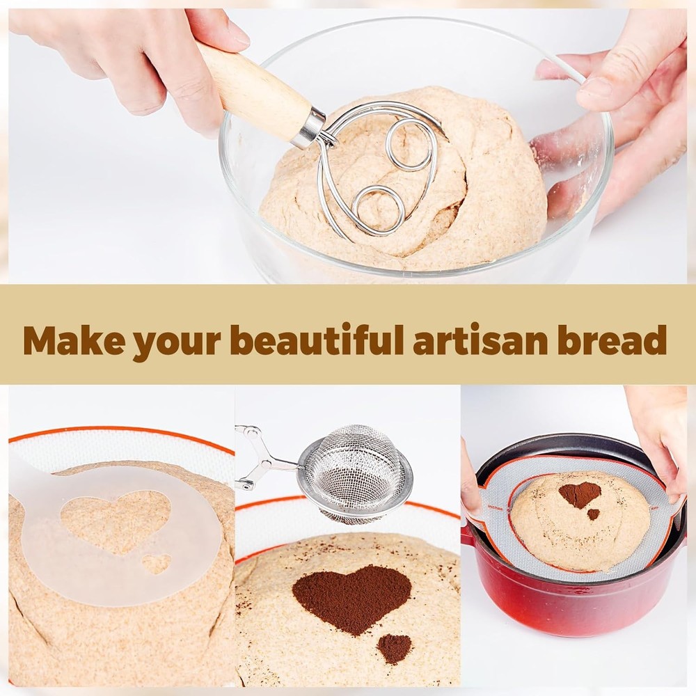 sourdough Bread Baking Supplies,Bread Proofing Basket,Sourdough Proofing Bask...