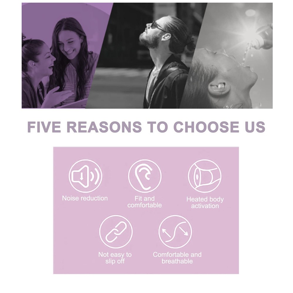 Replacement Silicone Ear Tips Earbuds Buds Set Compatible with large, Red