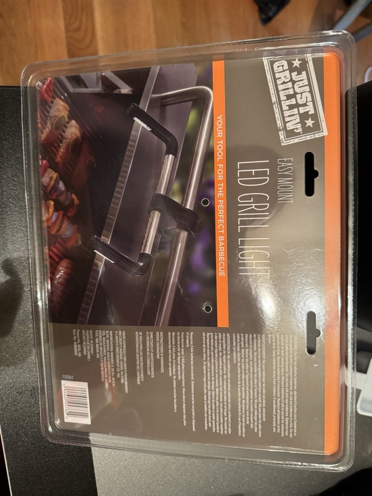 Just Grillin' Easy Mount LED Grill Light with Universal Handle Clamp #40262BBB
