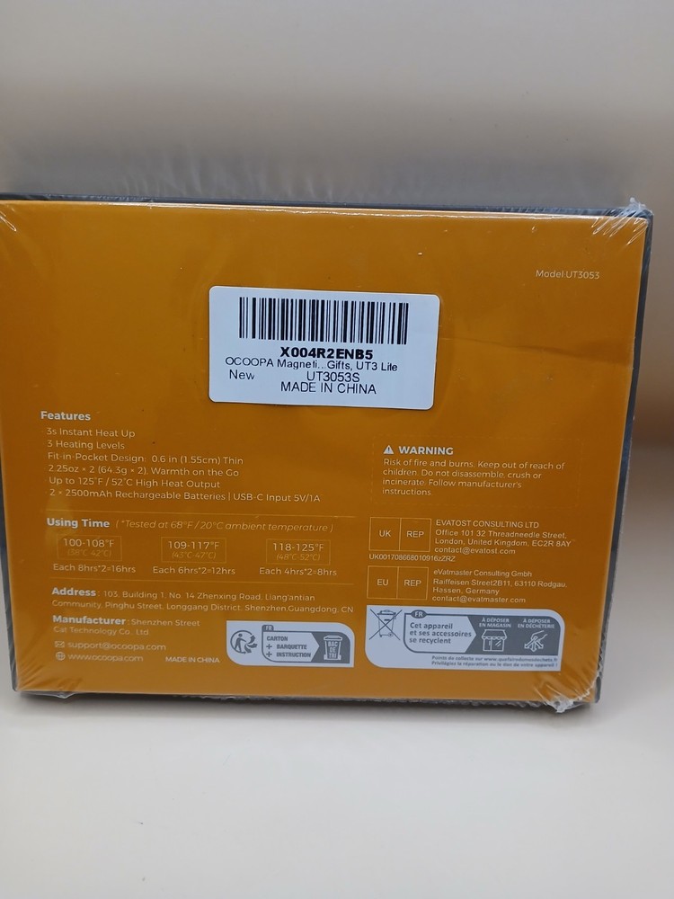 Ocoopa rechargeable hand warmers *New Sealed*