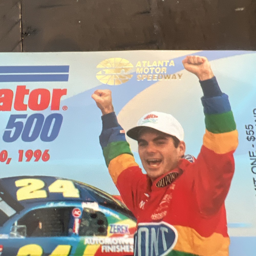 Purolator 500 Ticket Match 10,1996