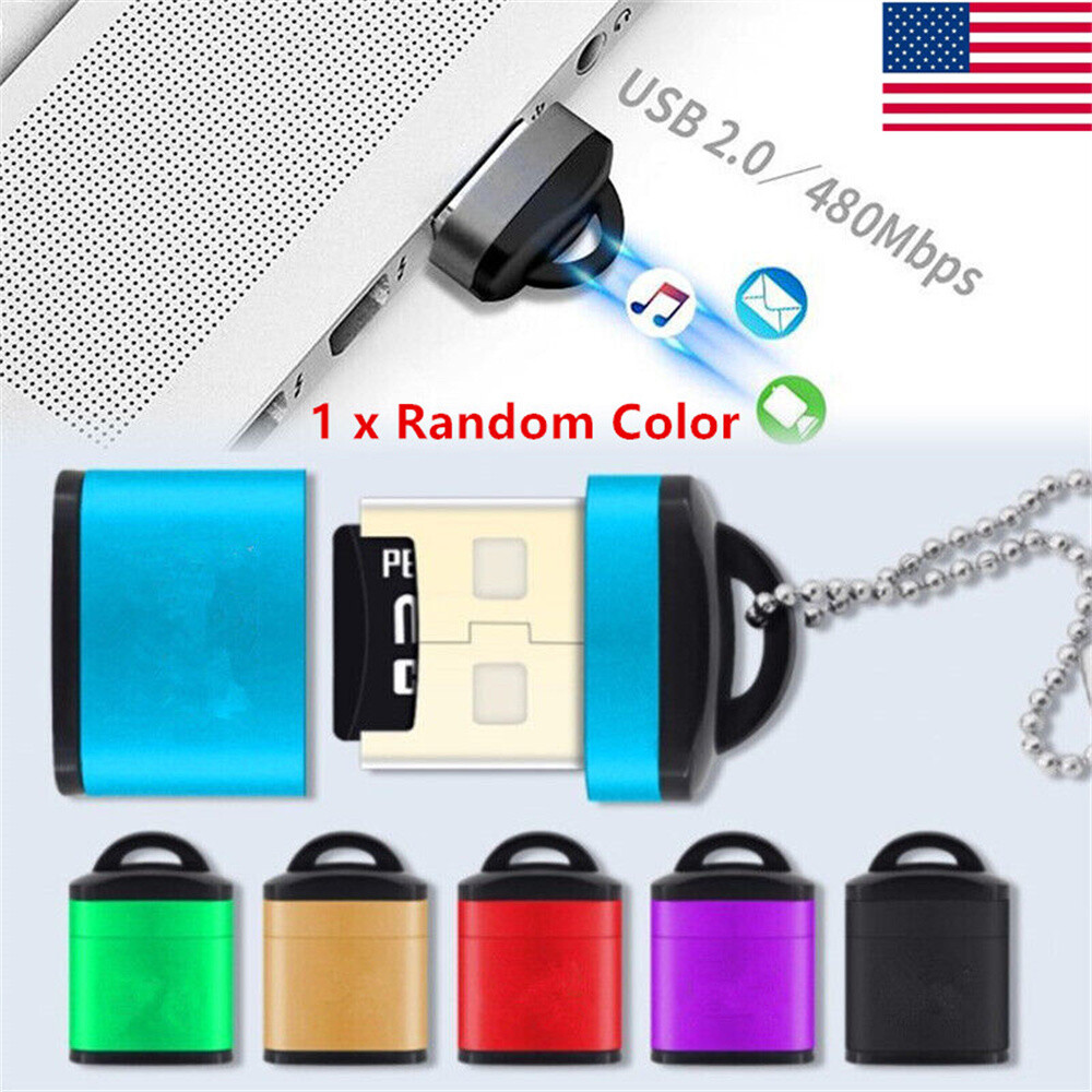 Memory Card Reader To USB 2.0 Adapter for Micro SD SDXC SDHC TF Memory Card