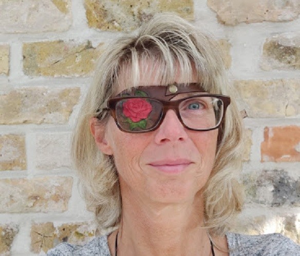 Leather eye patch for adults - adjustable with buckle - good for permanent use