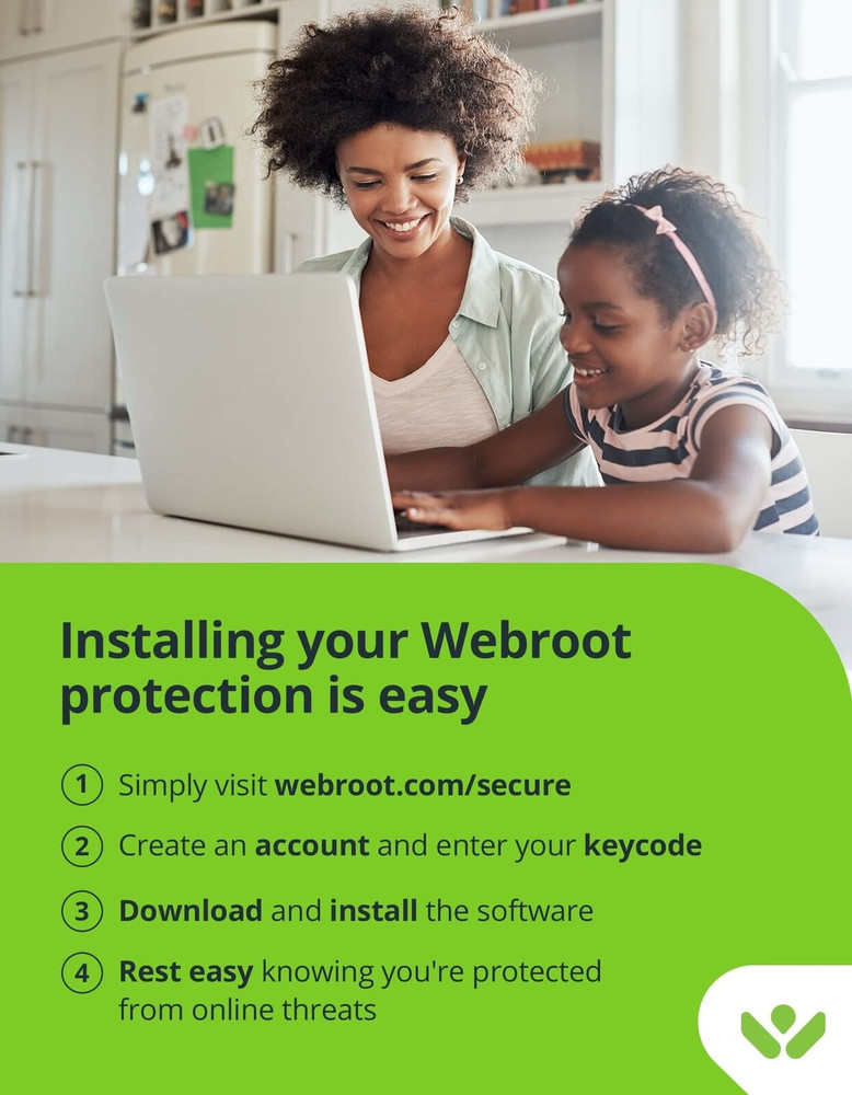 Webroot Antivirus Software 2024 | 3 Device | 1 Year Pc/Mac with Keycard