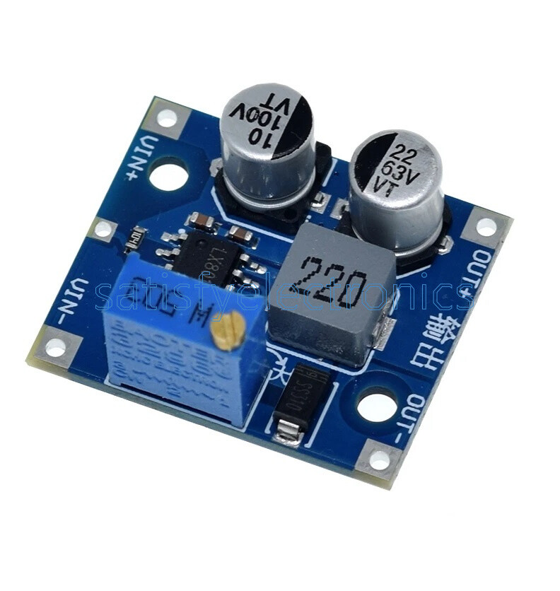 5PCS DC-DC Adjustable Step-down Power Module 5-80V To 1-62V 1.5A Power Converter