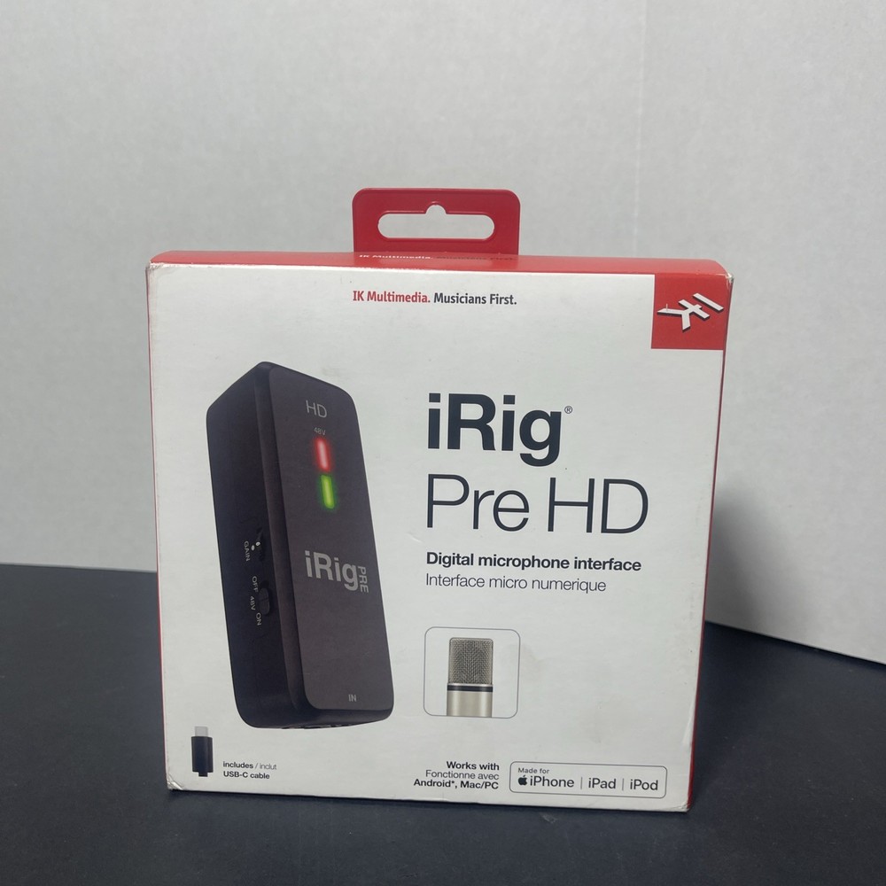 IK Multimedia Pre HD Microphone Preamplifier UPC 8025813718036