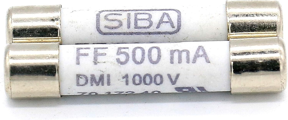 2 Pack Digital Multi Meter Fuse FF500MA (500MA,0.5A)1000V Fast Acting Ceramic