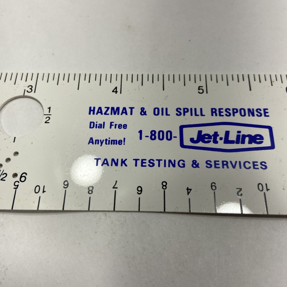 Vintage Circle Scale Shaw-Barton Plastic Advertisement Jet-Line Hazmat Response