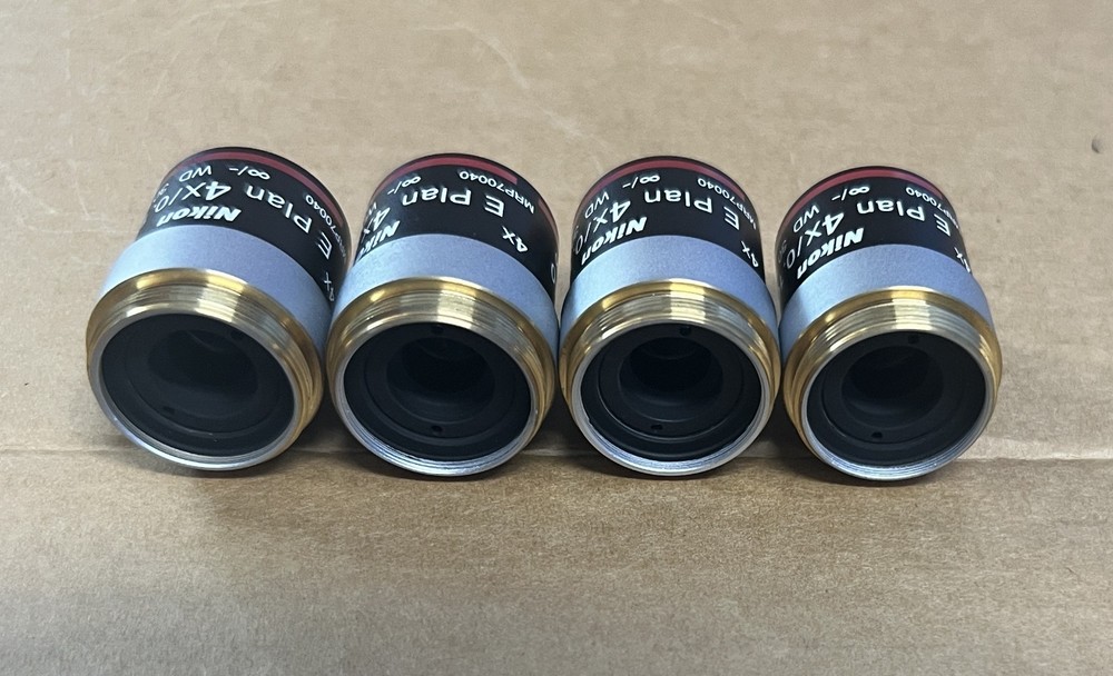 Nikon E Plan 4X/0.10 ♾/ - WD 30 Microscope Lens Objective MRP70040