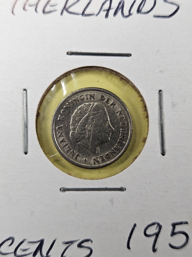 COIN - NETHERLANDS - 10 CENTS 1951