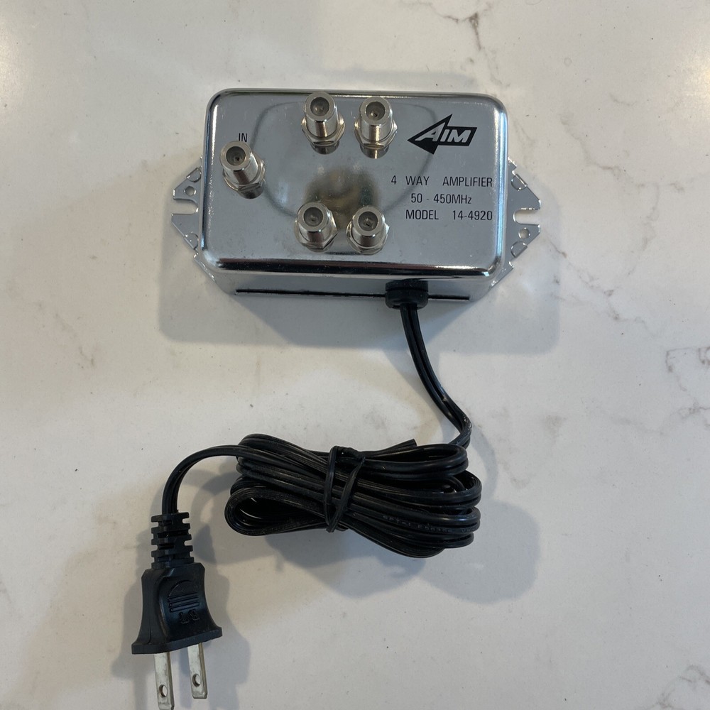 AIM Electronics 4-Way Amplifier 50-500MHz - Model: 14-4920 - Used