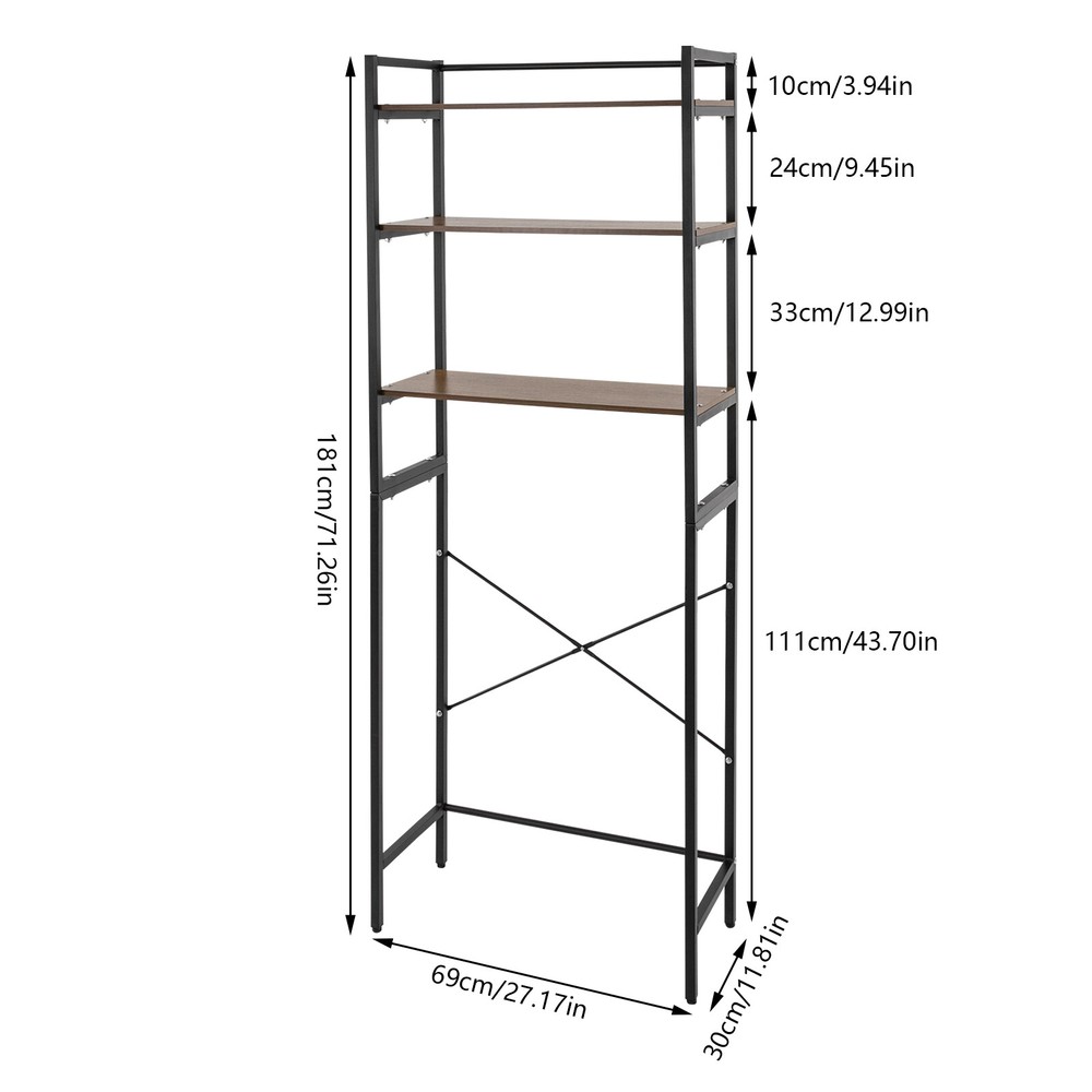 Freestanding Storage Rack Modern Bathroom Storage Shelf For Washing Machine