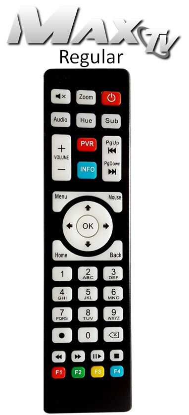 MaxTV BOX Remote Control FOR MAXTV Gold, Silver and 2.4 (older models)