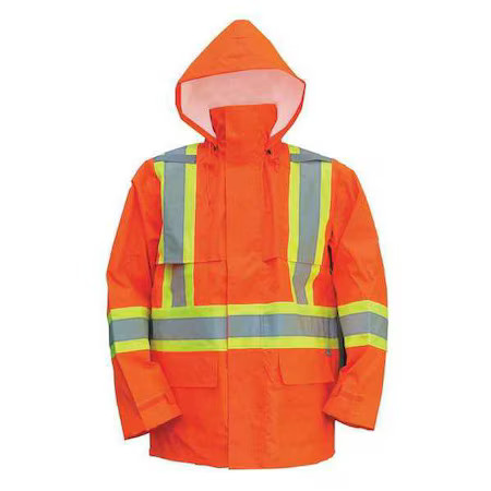 Viking 6323Jo-M Hi-Viz Safety Jacket, Polyester, Polyurethane, Class 3 Type R,