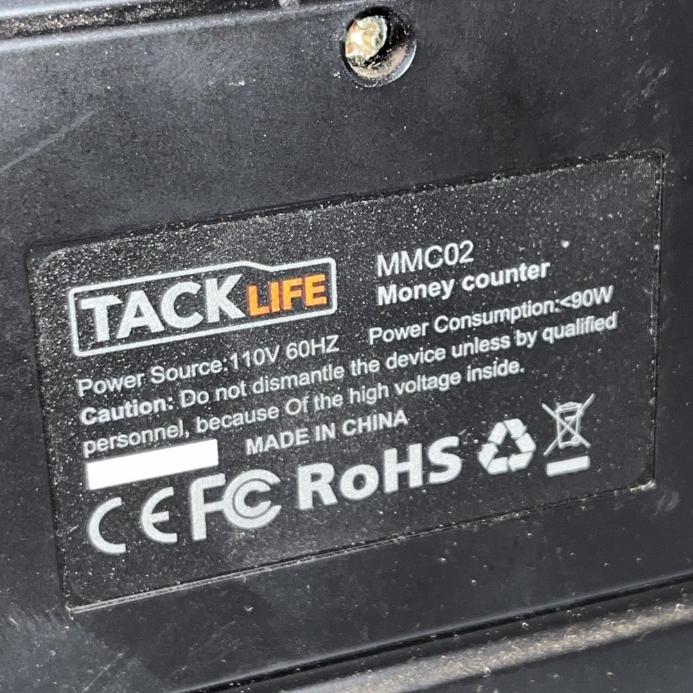 Tacklife Money Counter Machine Black MMC02