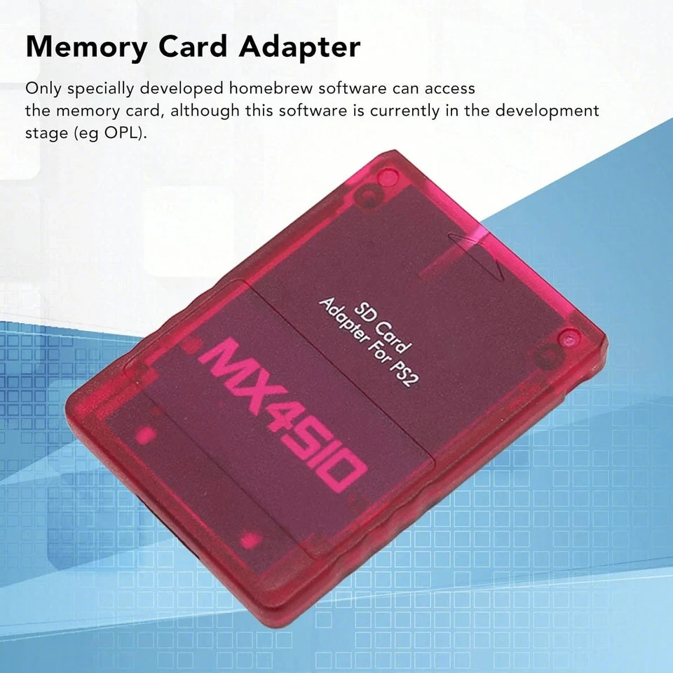 MX4SIO SIO2SD SD Card Adapter for PS2, Memory Card Expansion for SIO Replacement