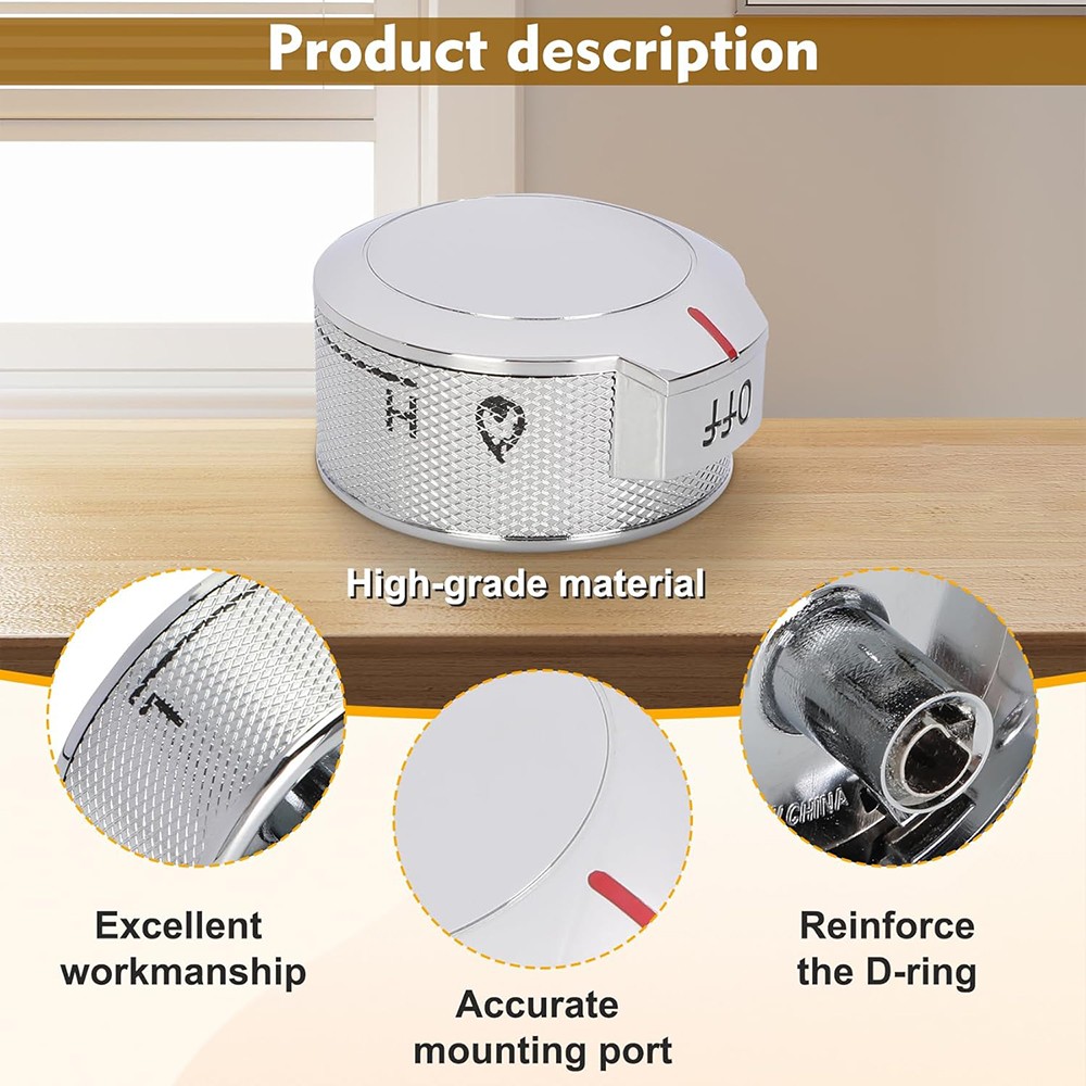 5pcs Stove Control knob for Whirlpool KitchenAid Stove knobs W11030413