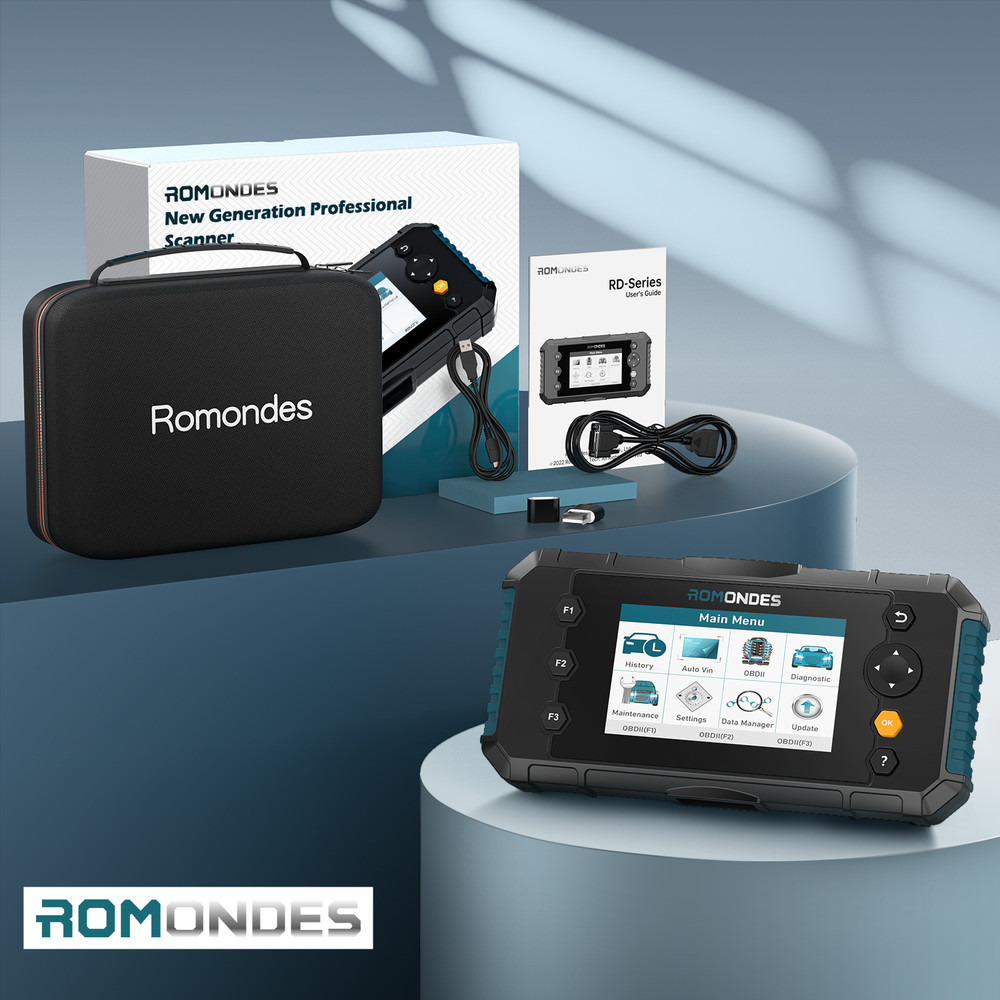 ROMONDES RD3000 OBD2 Diagnostic Tool Car Scanner ABS SRS Engine Transmission