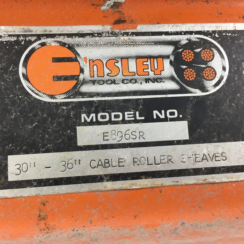 (1) Ensley Tool E896SR Strait Cable Roller 30-36" 39" Long
