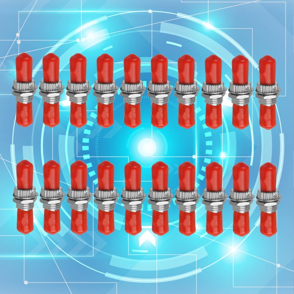 20 PCS ST to ST Fiber Optic Coupler Singlemode Simplex Barrel Connector Adapter