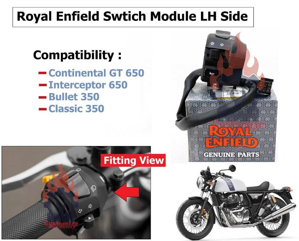 Royal Enfield "Interceptor & Continental GT 650" "Switch Module" for Left Side