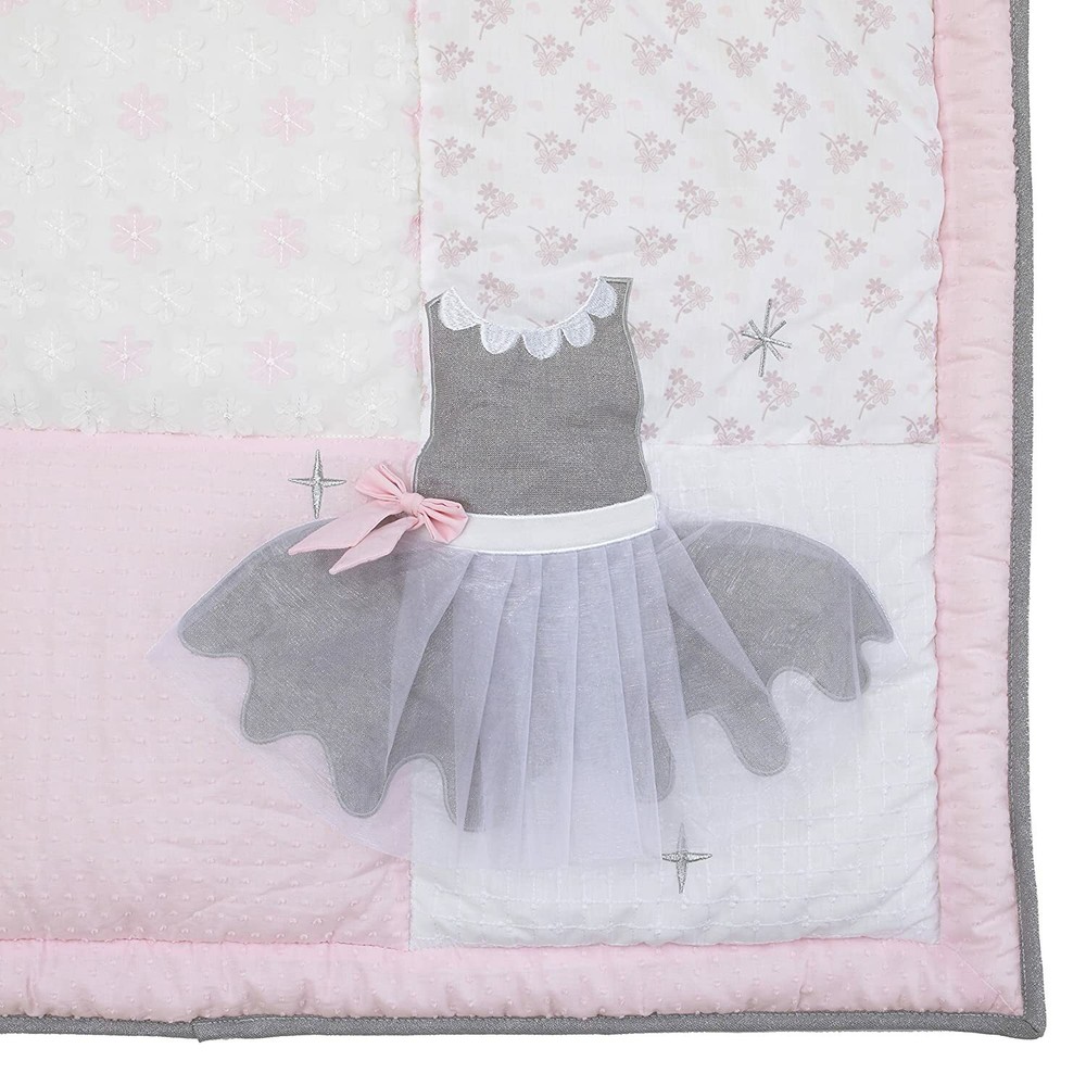 Ballerina Bows 7 pc Crib Bedding Set by NoJo