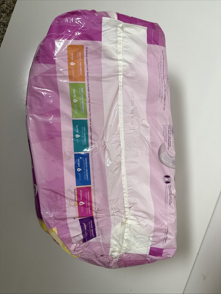 Poise Maximum Absorbency Long Length Pads, 64 Count – New Package