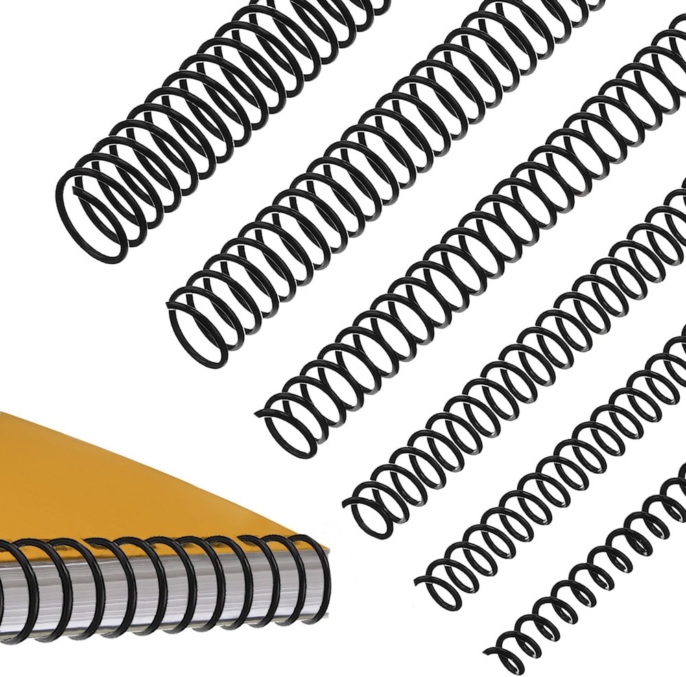 Spiral Binding Coils Plastic Binder Rings Wire Combs Set