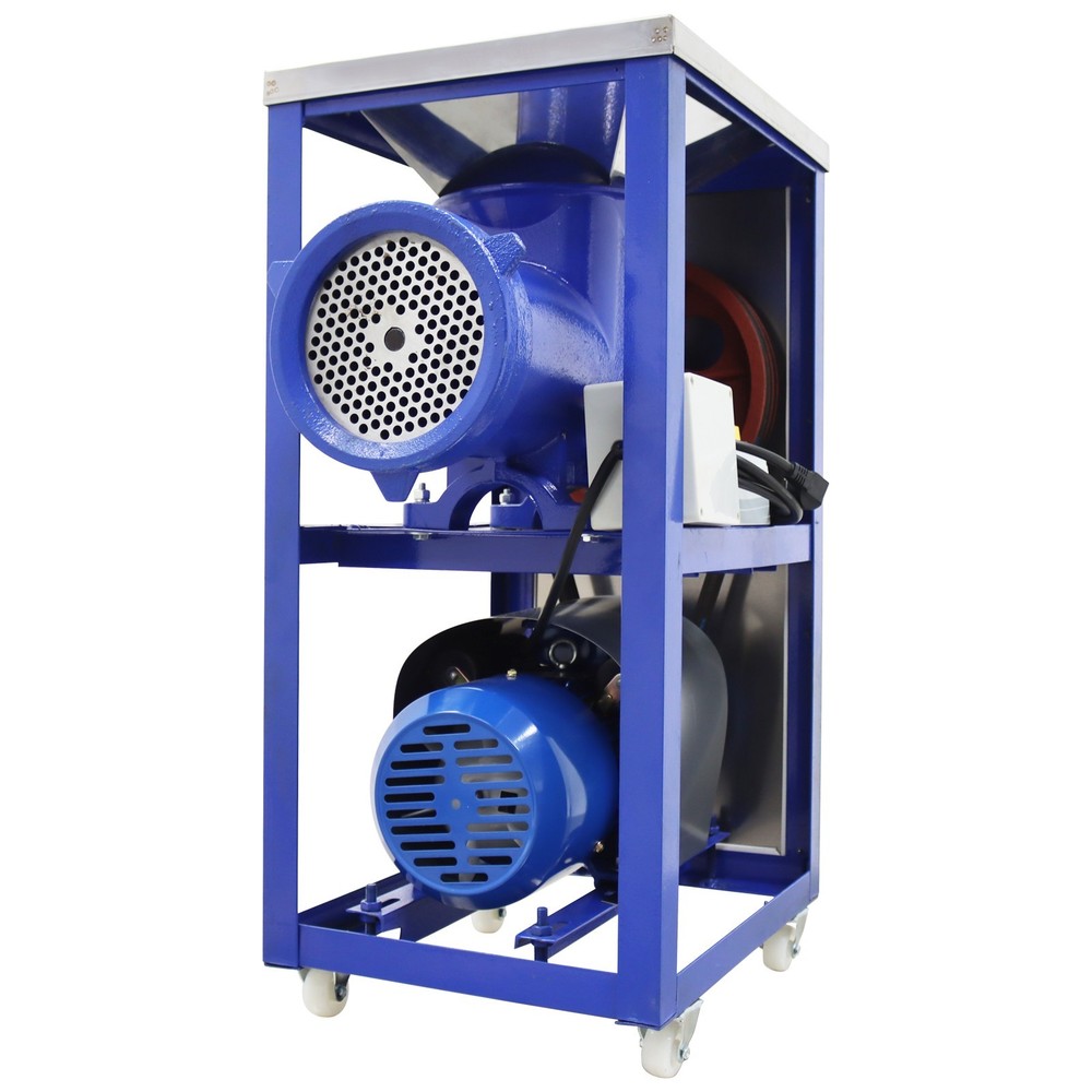 Commercial Farm Meat Grinder 220V Movable Electric Bone Crusher Meat Processing