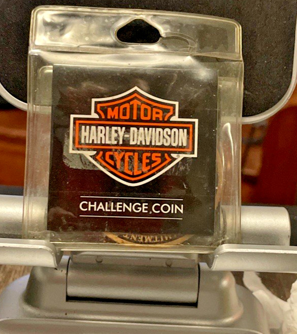 Harley Davidson Bar & Shield Wounded Warrior Project Brass Challenge Coin 2015