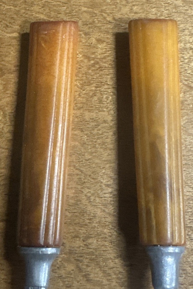 Vintage Bakelite Spoon & Spreader Butterscotch Flatware Silverware Stainless