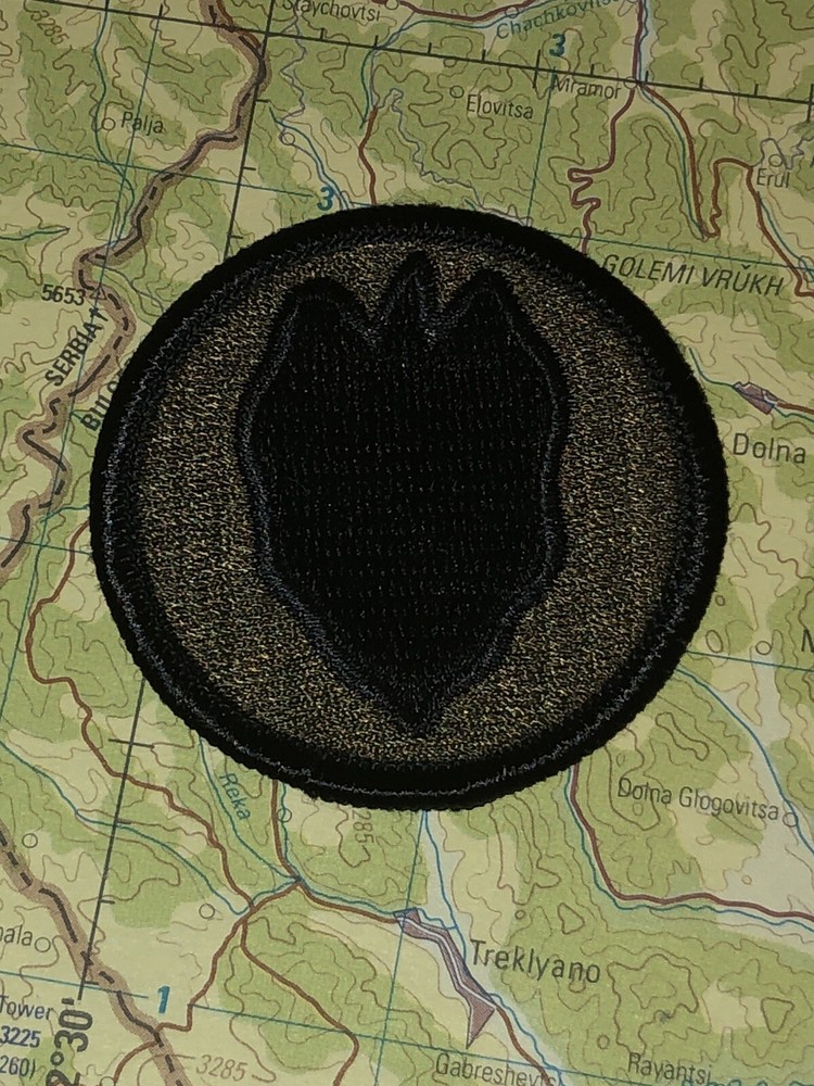 U.S. ARMY / 24TH INFANTRY DIVISION - SUBDUED UNIT PATCH (Sew-On) MERROWED EDGE