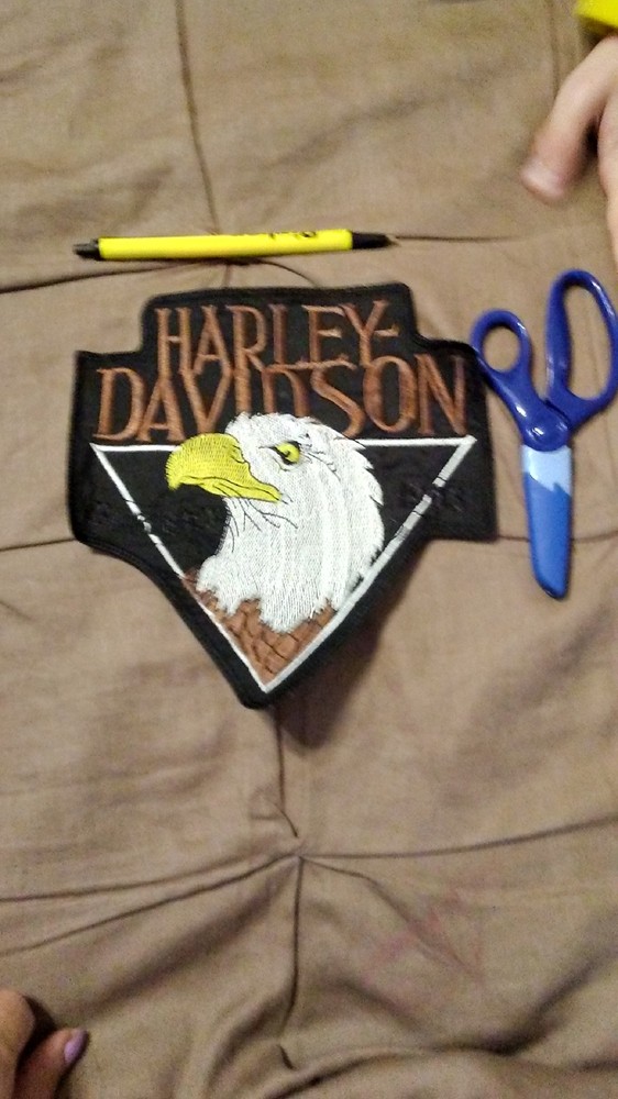 HARLEY DAVIDSON w/ Eagle Est 1903 LARGE EMBROIDERED SEW-ON PATCH FOR JACKET