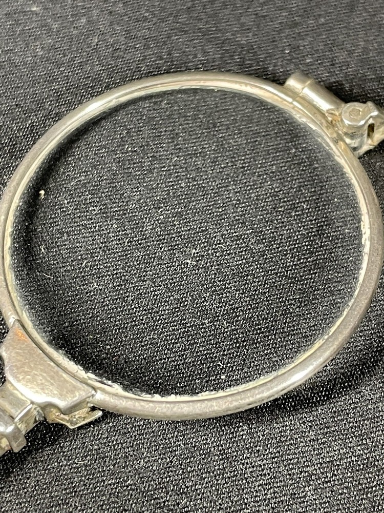 Antique Edwardian Sterling Lorgnette Pull Down Handle To Open