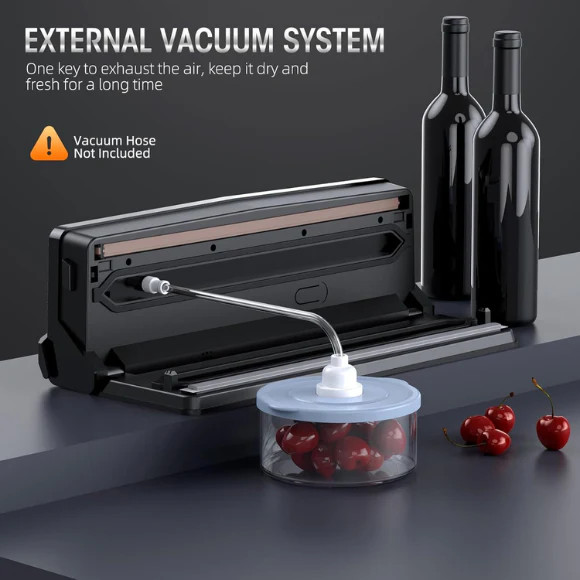 8 in 1 Food Vacuum Sealer Machine (Black)