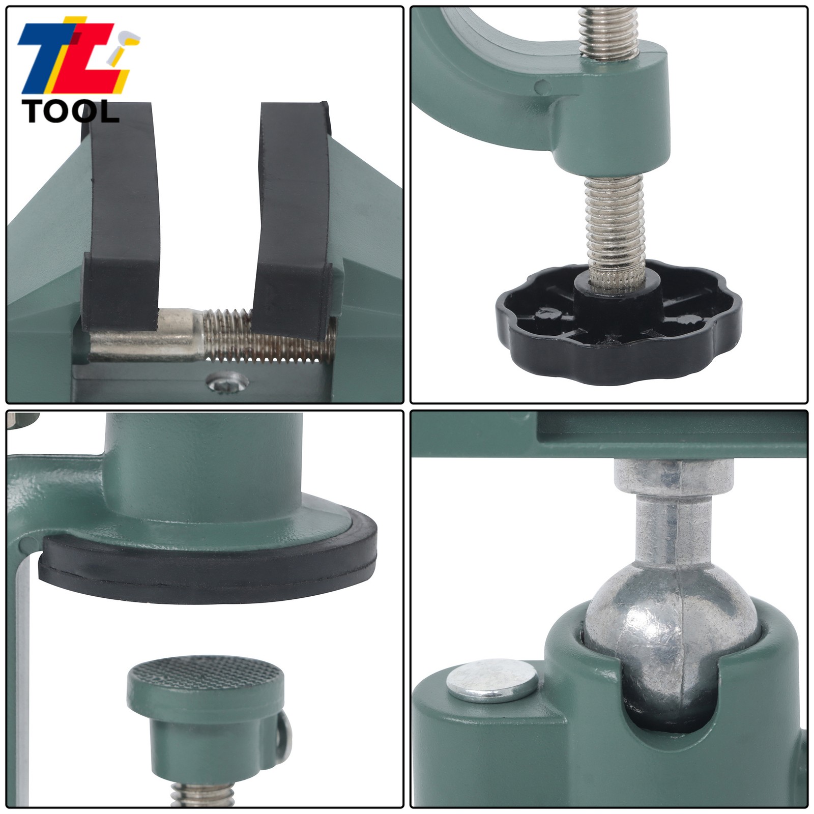 3" Table Bench Vise Work Bench Clamp 360° Swivel Rotating Hobby Crafts Universal