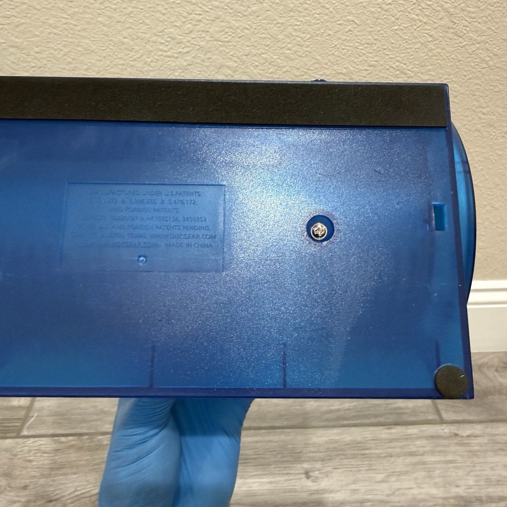 DiscGear DiscSelect 80 Disc Hard Shell CD DVD Game Holder Storage Case - BLUE