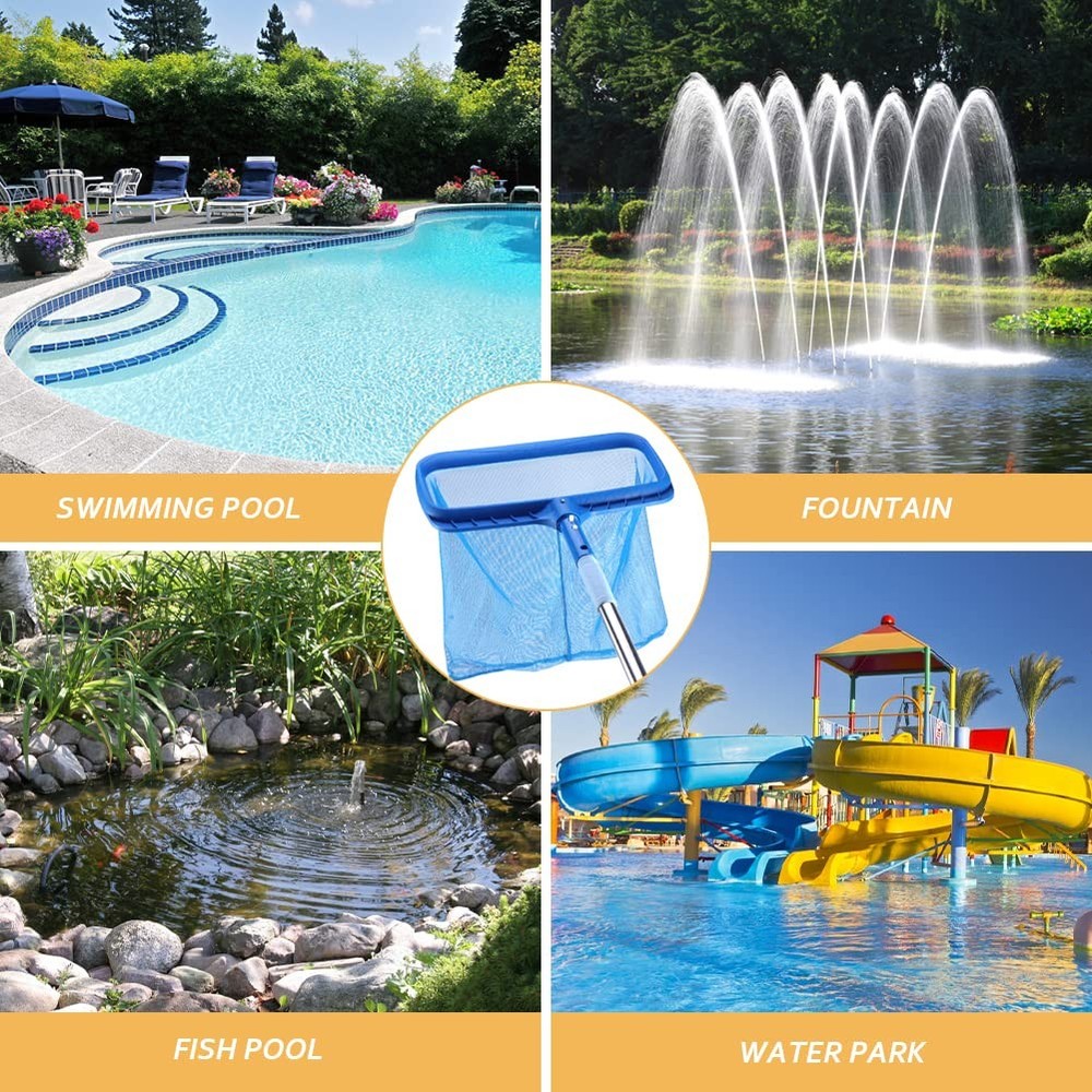 Pool Skimmer, Professional Pool Skimmer Net Without Pole, Swimming Pool Leaf ...