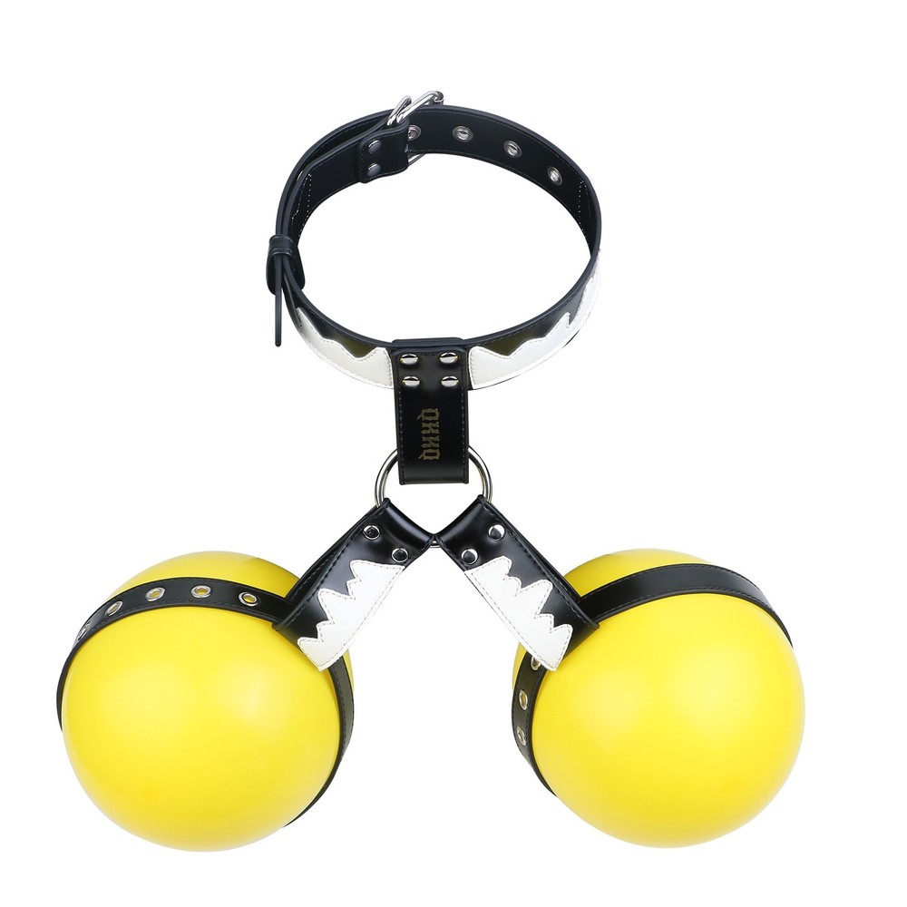 Breast Bondage Harness Device Adjustable PU Leather Restraint for BDSM