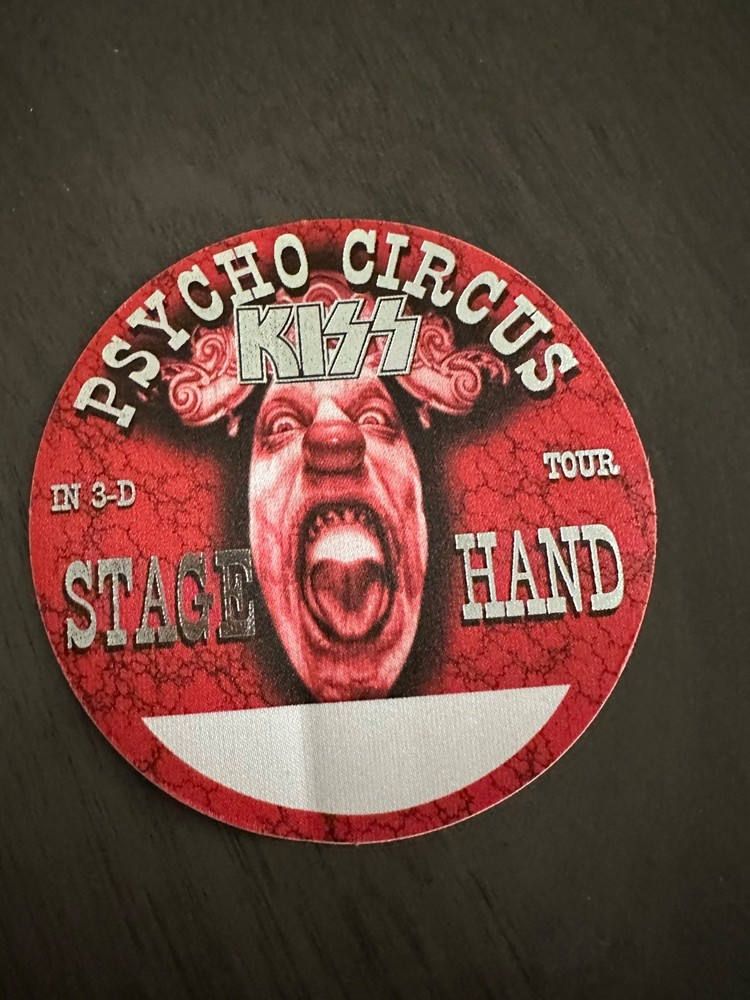 Kiss Psycho Circus Stage Hand Pass