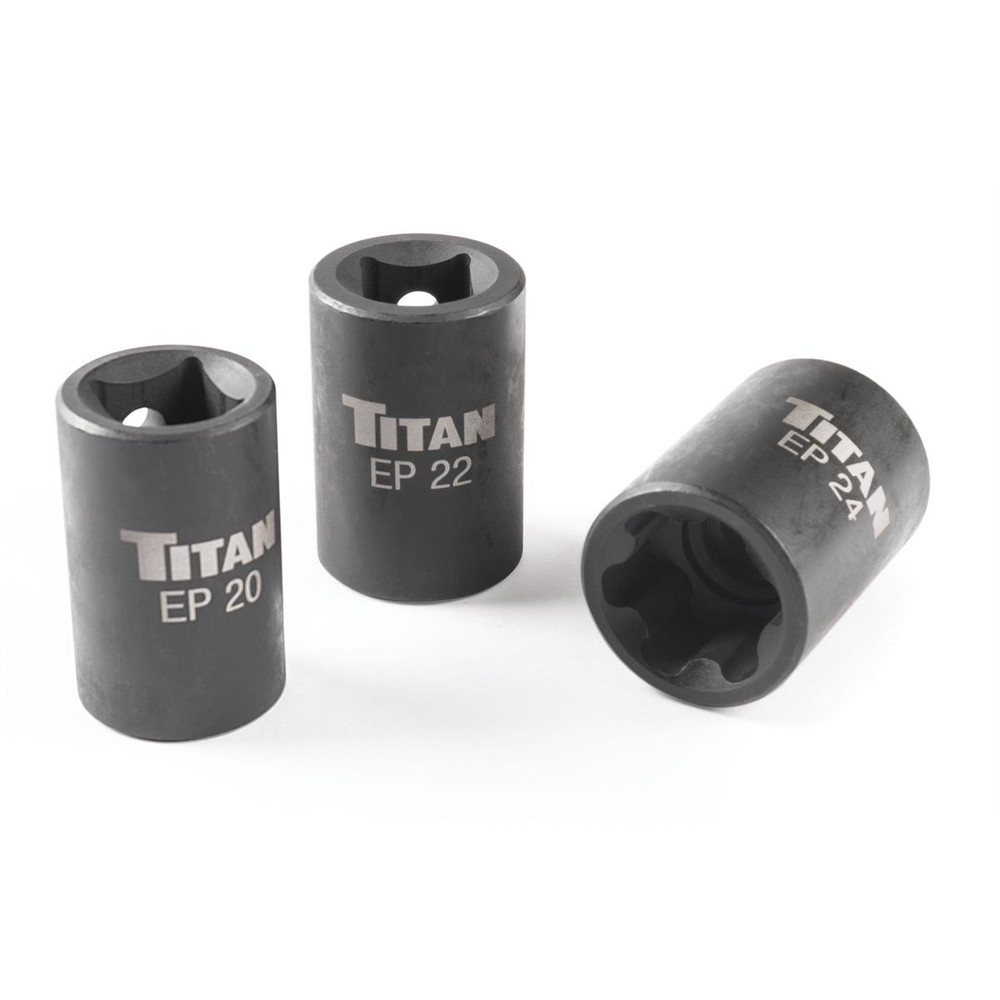 TITAN 3-PC EXTERNAL TORX PLUS SOCKET SET