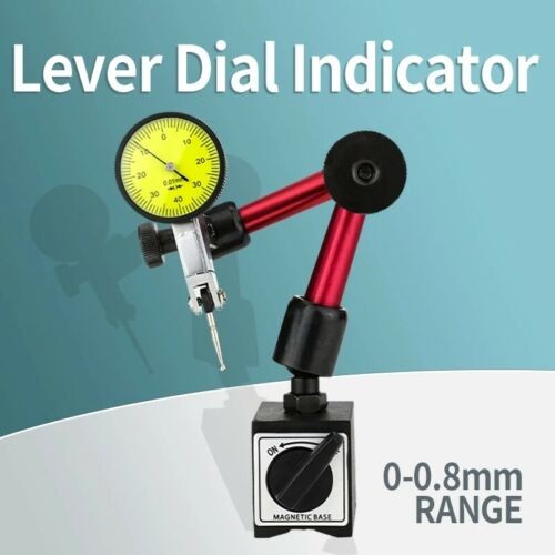 Leverage Dial Indicator Magnetic Base Micrometer Measuring Tools Indicators