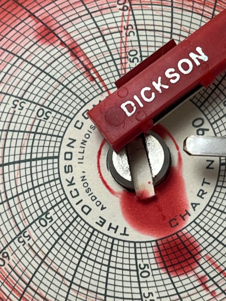 Dickson Temperature Circular Chart Recorder Model SC4-350C-B-7