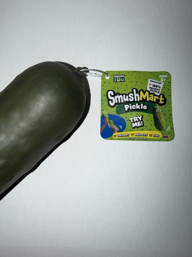 SmushMart Squishy Pickle - RMS - crazy fun - Five Below - ships ASAP