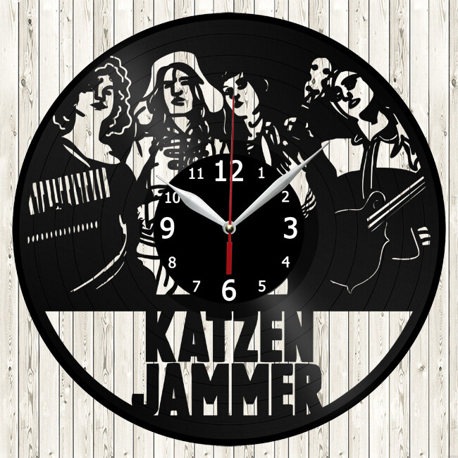Katzenjammer Vinyl Record Wall Clock Decor Handmade 5517