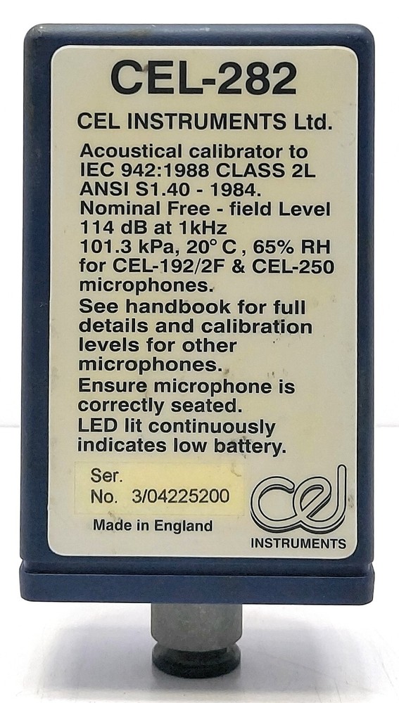 CEL Instruments Ltd. CEL-282 Acoustical Calibrator